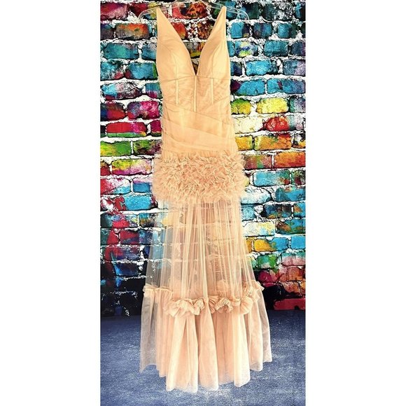 NWT Fashion Nova Look Worthy Maxi Dress Size Small Blush - Picture 6 of 16